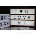 New product!!! wooden led letter light box, free combination letters light box operate by 6AA battery